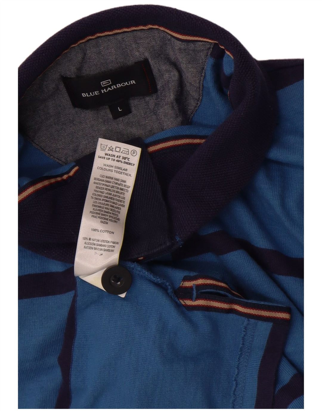 Pulover pentru bărbați Marks & Spencer Blue Harbour, mare, cu dungi albastre