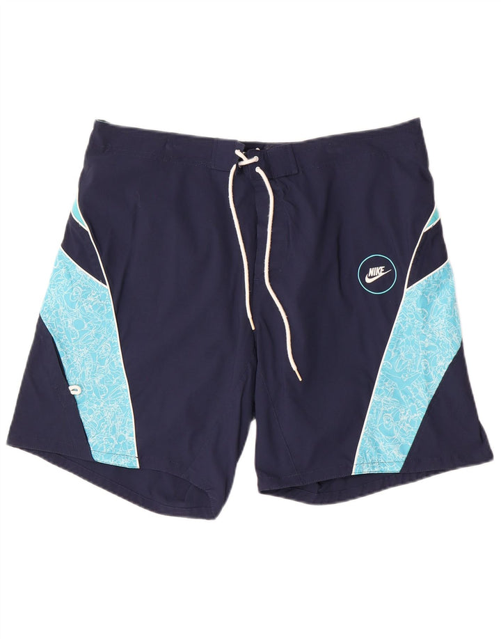 Pantaloni scurți de înot Nike pentru bărbați, mari, bleumarin, color block