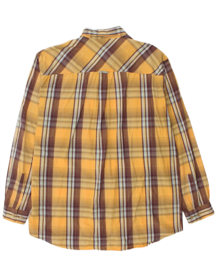 Cămașă pentru bărbați Marlboro Classics 2XL, bumbac cu carouri galbene