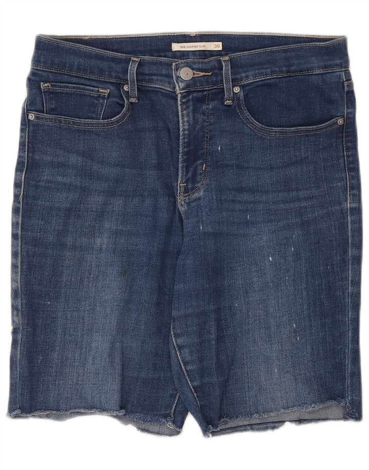 Pantaloni scurți Levi's 312 Denim W30, bumbac albastru mediu
