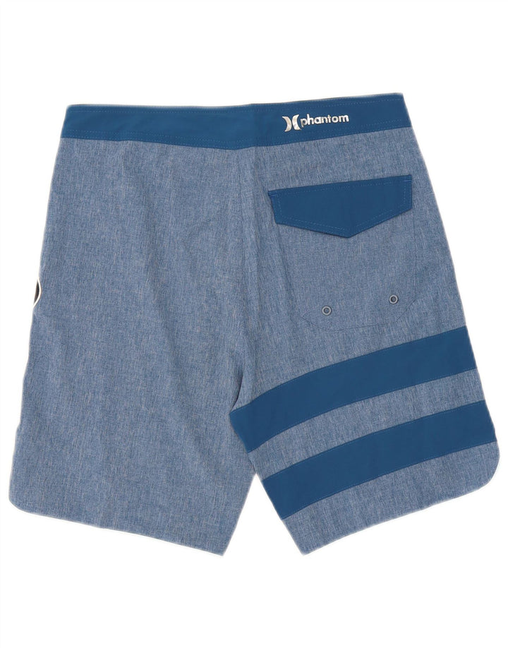 Pantaloni scurți de înot Harley pentru bărbați, albastru mediu, color block