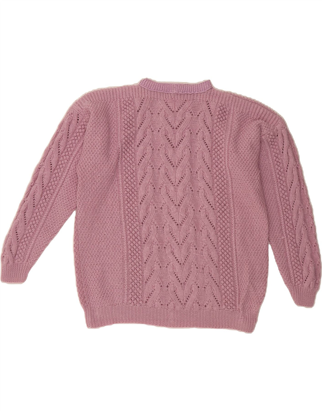 VINTAGE Womens Turtle Neck Jumper Sweater UK 14 Large Pink Vintage Vintage and Second-Hand Vintage from Messina Hembry 