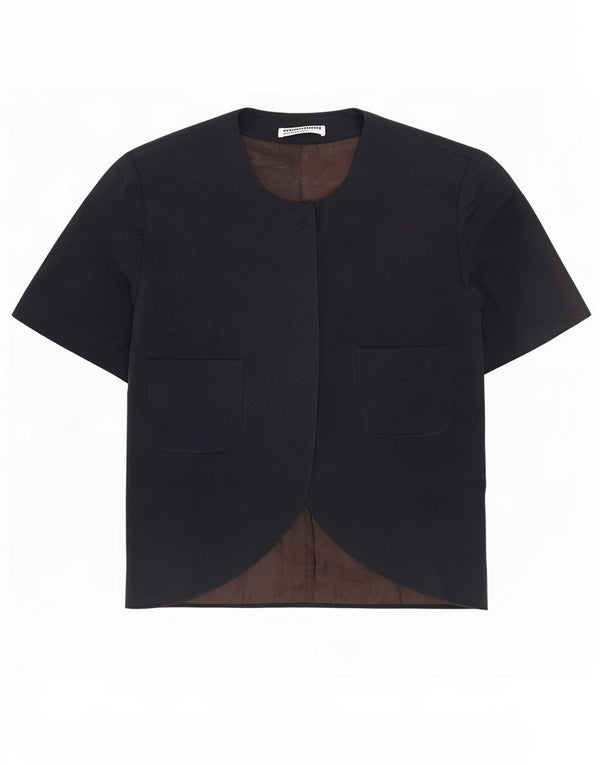 MIMMINA Jachetă cu mânecă scurtă pentru femei UK 14 Medium Black