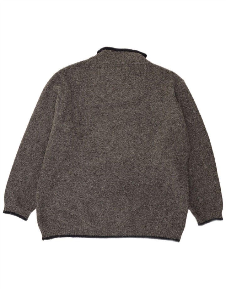 Pulover pentru bărbați Invicta cu gât țestoasă, XL, lână gri