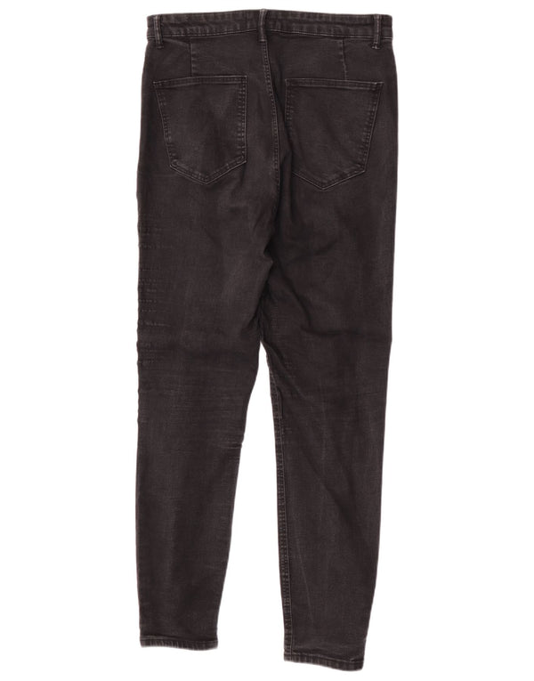 Blugi skinny pentru femei cu talie înaltă Zara EU 44 XL W34 L28 Negri