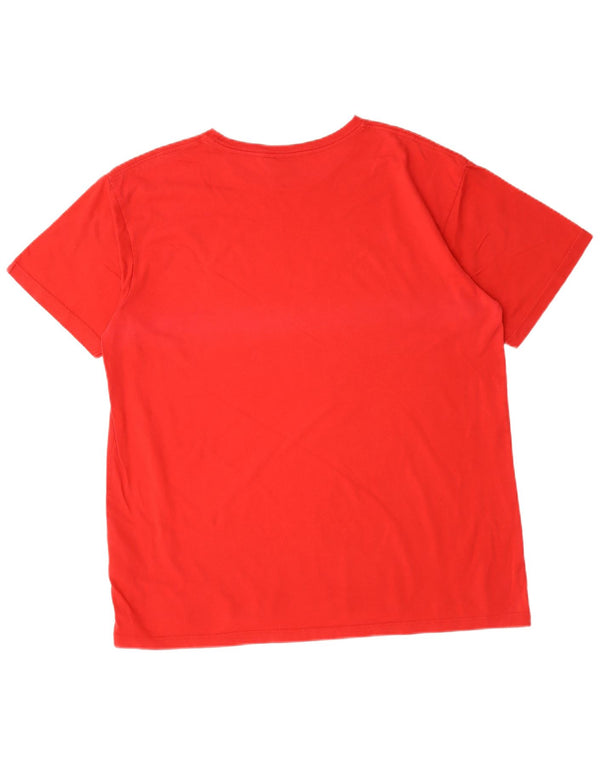 Tricou grafic Quiksilver pentru bărbați Top 2XL bumbac roșu