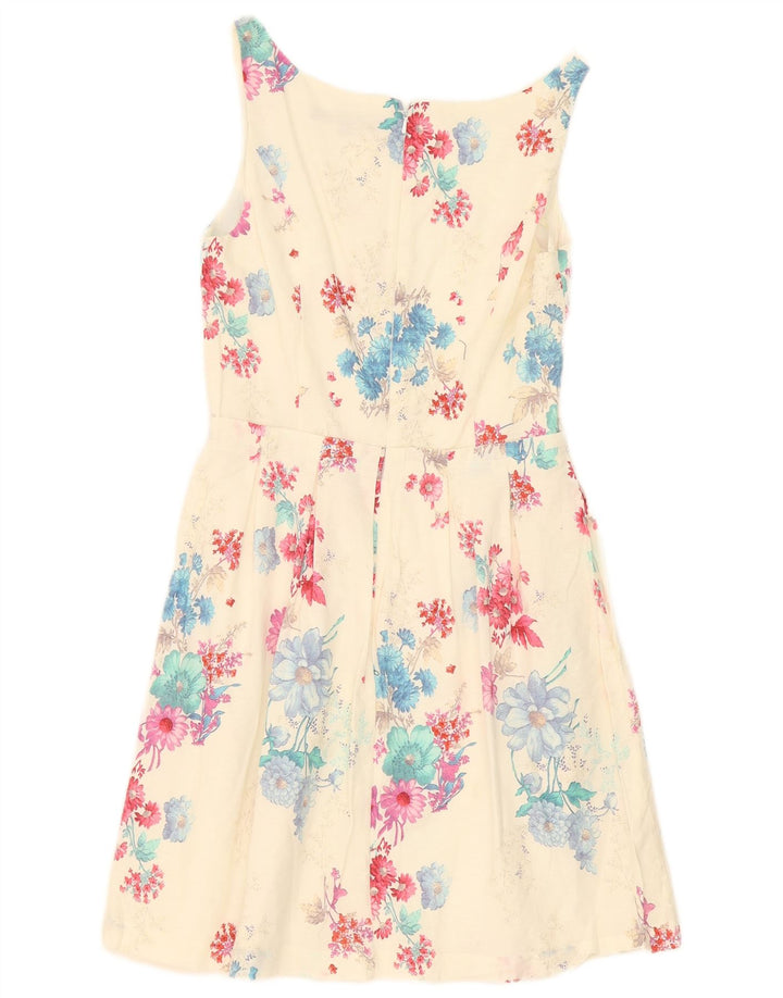 Rochie A-Line pentru femei French Connection UK 12 Medium Off White Floral