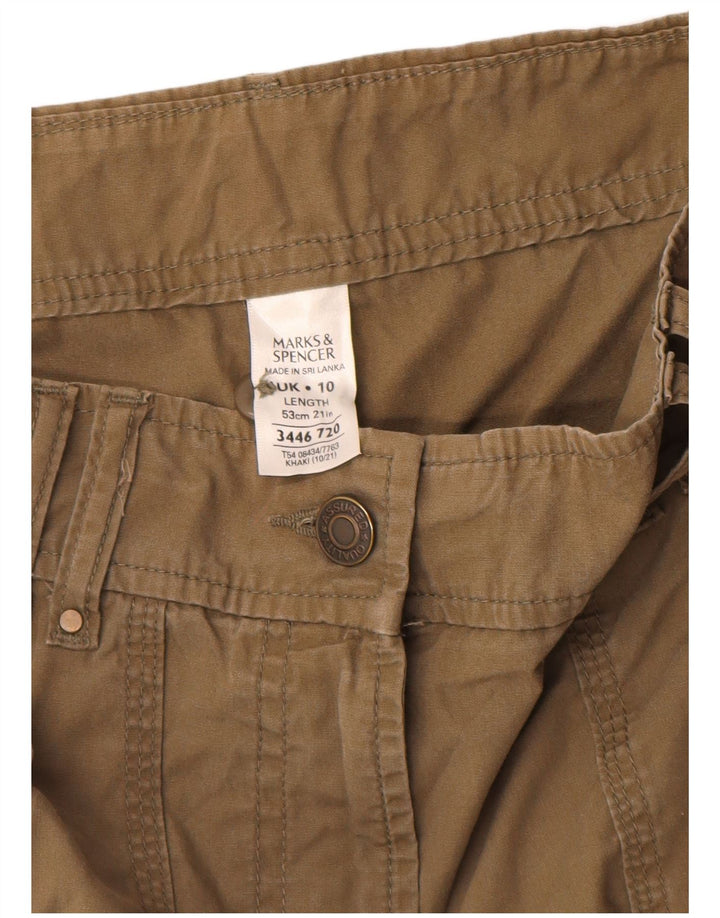 Fusta cargo pentru femei Marks & Spencer UK 10 Small W28 Beige Bumbac