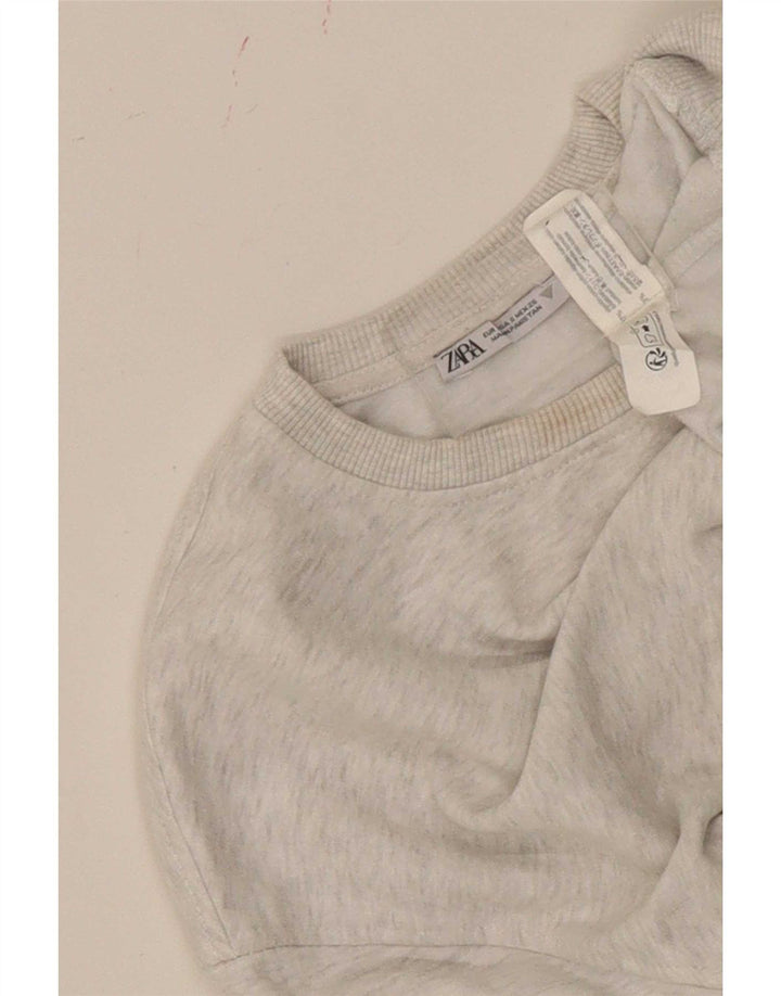Pulover oversize pentru femei Zara UK 10 Mic, gri, pete