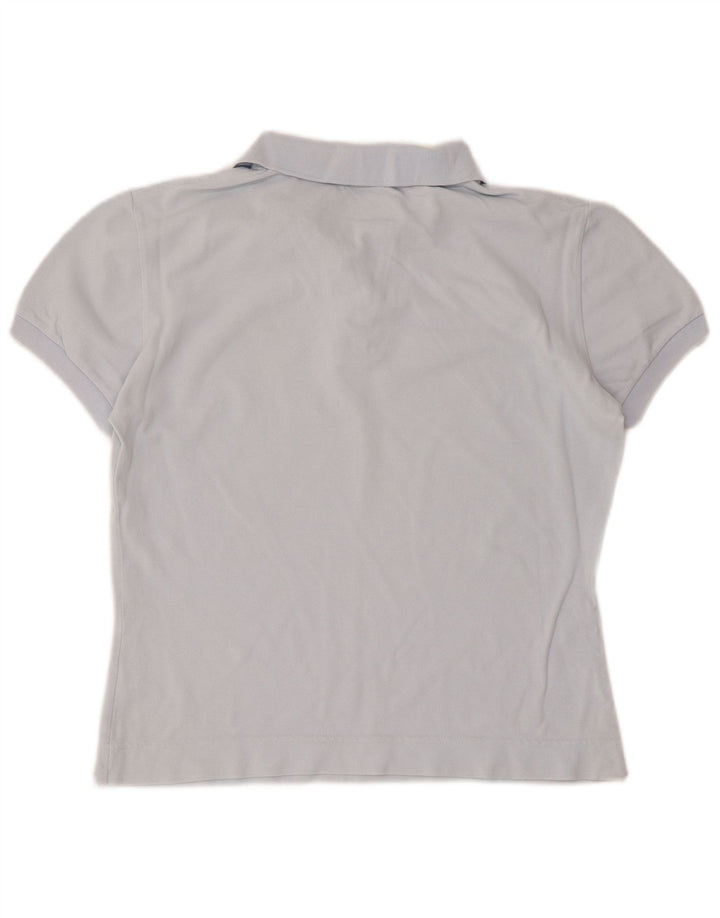 Tricou polo crop Lacoste pentru femei Mărimea 44 Bumbac albastru mare
