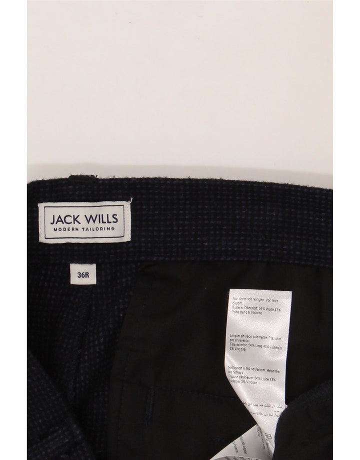 Pantaloni chino pentru bărbați JACK WILLS L36 L27 Lână bleumarin