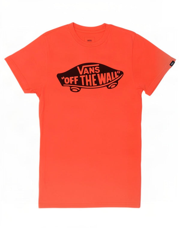 Tricou grafic personalizat Vans pentru bărbați Top XS bumbac portocaliu