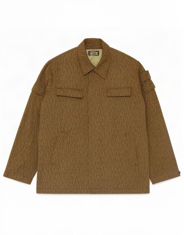 Jachetă militară vintage pentru bărbați UK 38 Medium Kaki cu dungi