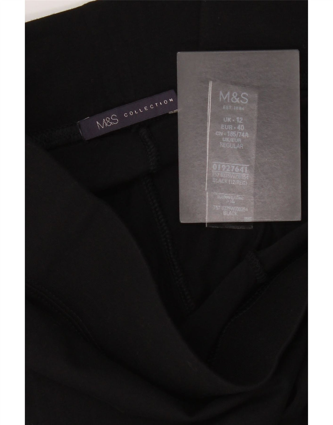 Leggings pentru femei Marks & Spencer UK 12 bumbac mediu negru