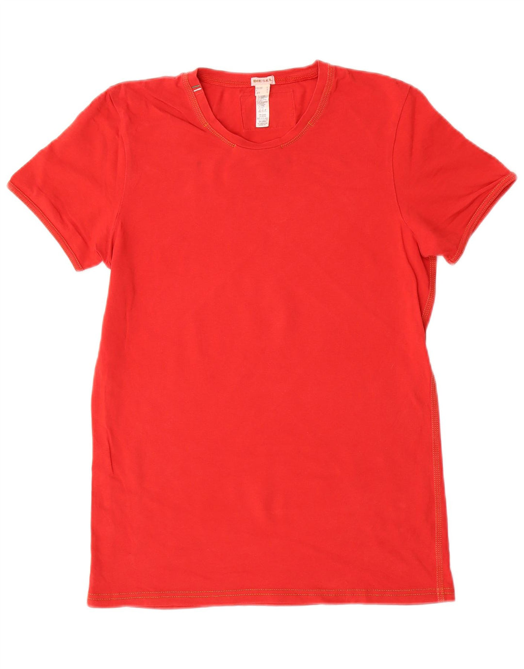 DIESEL Tricou pentru femei Top UK 10 Small Red Bumbac