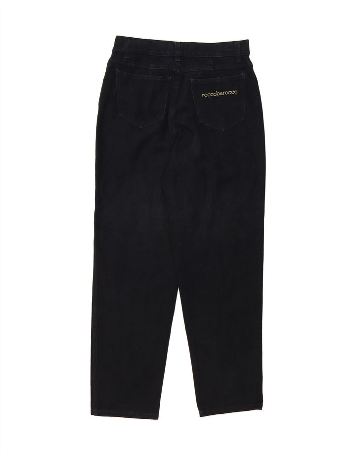 ROCCOBAROCCO Womens Tapered Jeans W31 L30 Black Cotton Vintage Roccobarocco and Second-Hand Roccobarocco from Messina Hembry 