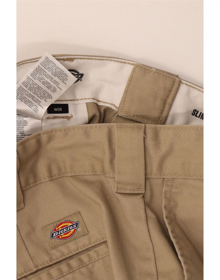 Pantaloni scurți chino pentru bărbați Dickies Slim Fit W36 Poliester bej mare