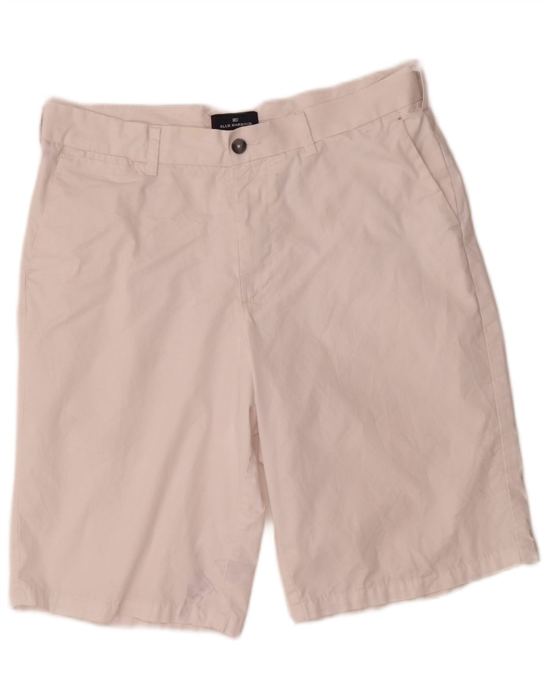 Pantaloni scurți chino Blue Harbour pentru bărbați Marks & Spencer W34, bumbac alb, mare