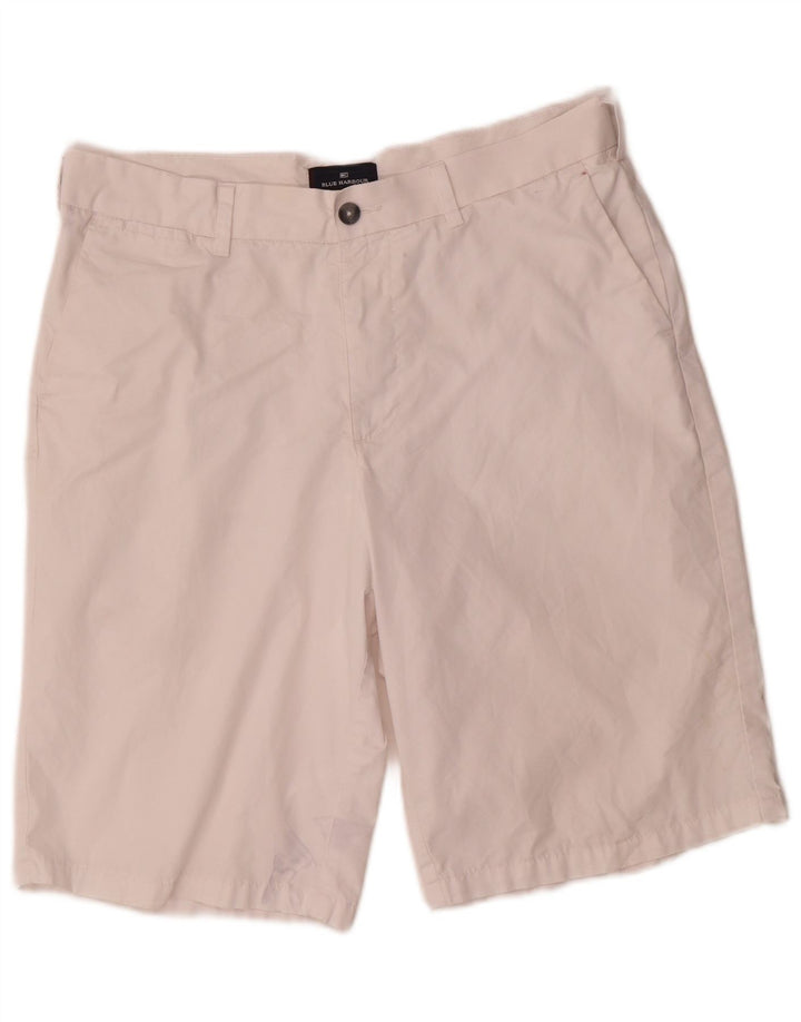 Pantaloni scurți chino Blue Harbour pentru bărbați Marks & Spencer W34, bumbac alb, mare