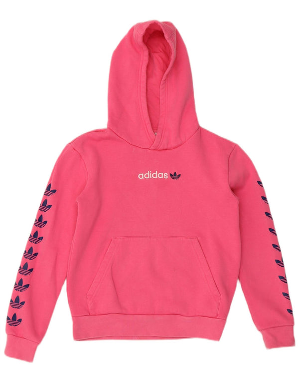 Pulover Adidas Fete Graphic Hoodie 9-10 Ani Roz Bumbac