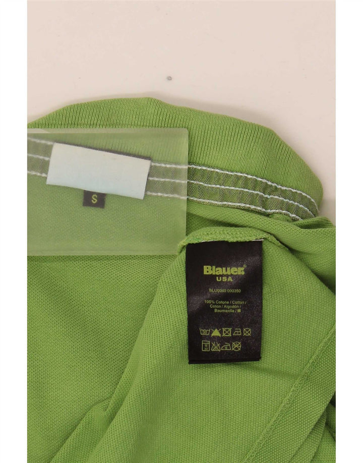Tricou polo Blauer pentru bărbați, bumbac verde mic