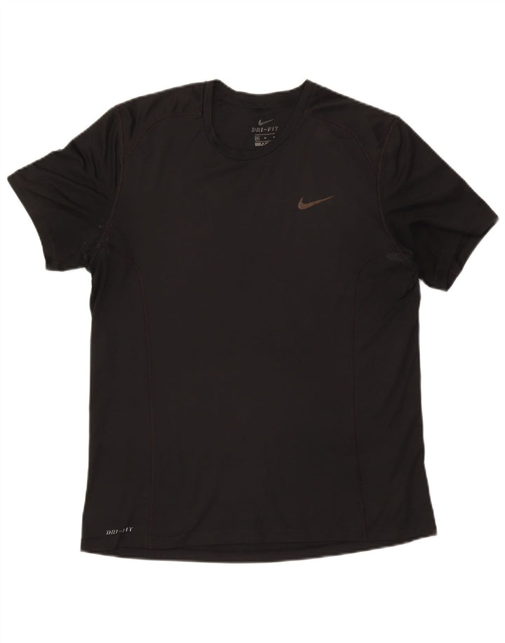 Tricou pentru bărbați Nike Dri Fit Top Mediu Negru