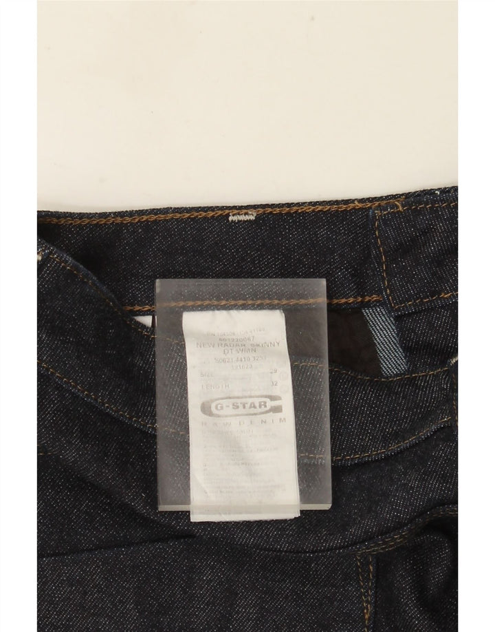 Pantaloni scurți din blugi pentru femei G-Star W29, bumbac, albastru bleumarin mediu