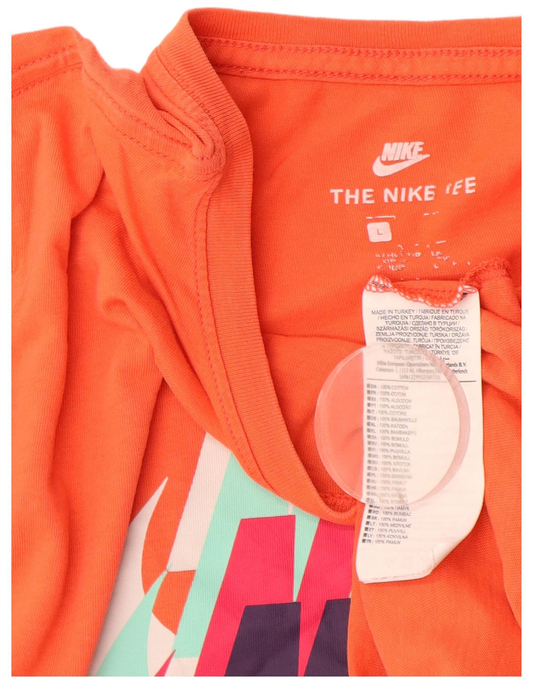 Tricou grafic Nike pentru bărbați Top mare din bumbac portocaliu
