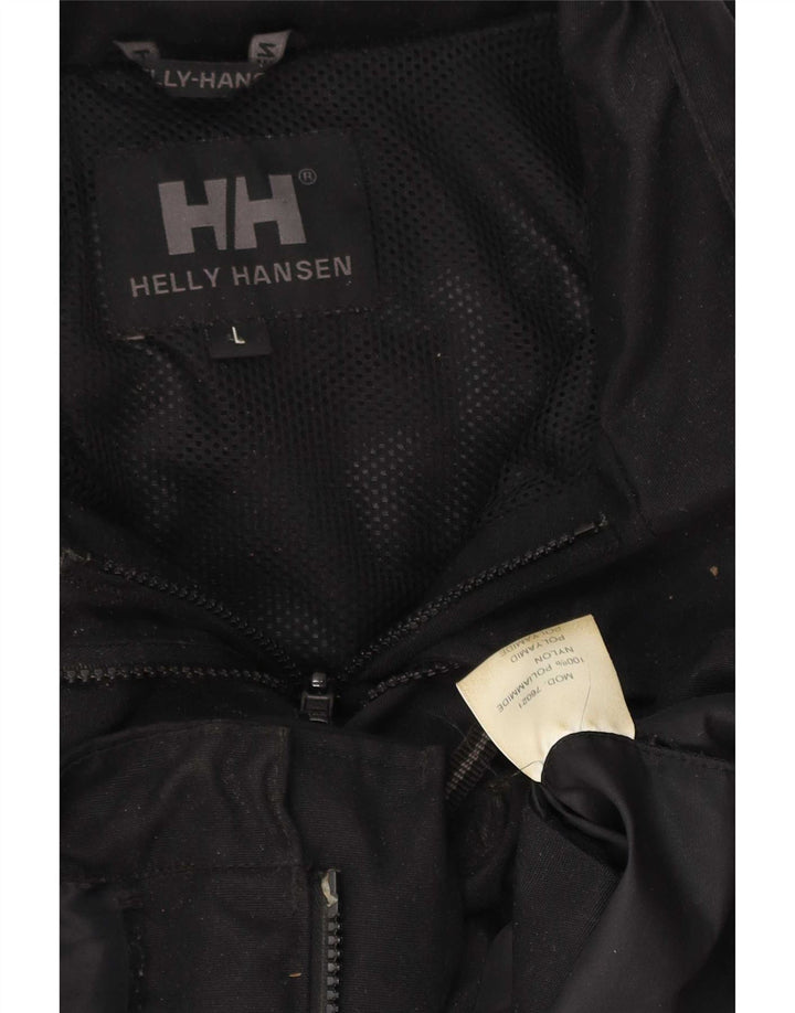 Jachetă de vânt pentru bărbați Helly Hansen, cu ajustare largi, UK 40, poliester negru mare