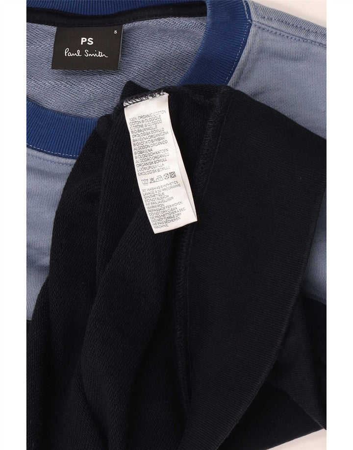 Pulover pentru bărbați Paul Smith, cu formă regulată, din bumbac color bloc, albastru mic