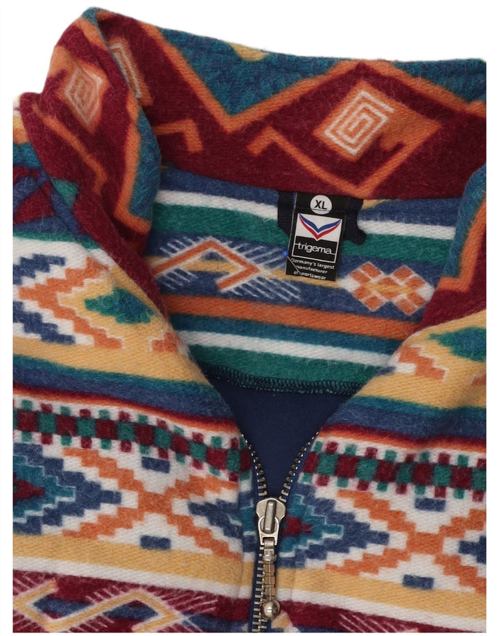 Trigema Jachetă pentru bărbați din lână UK 42 XL Poliester geometric multicolor