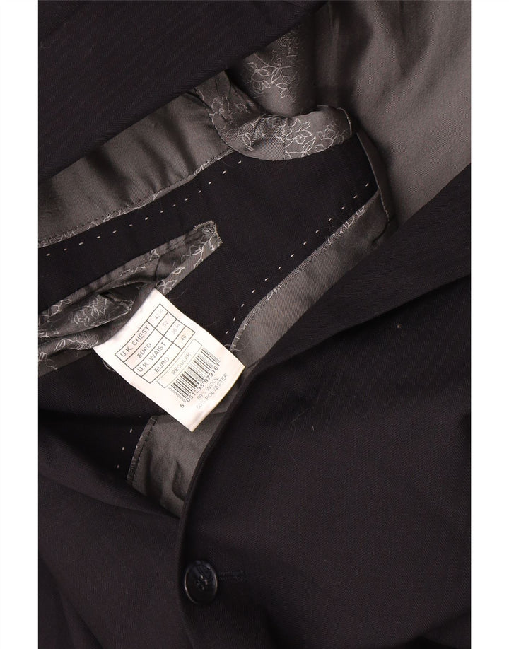 Jachetă Blazer pentru bărbați Pierre Cardin cu 2 nasturi UK 42 XL Poliester bleumarin