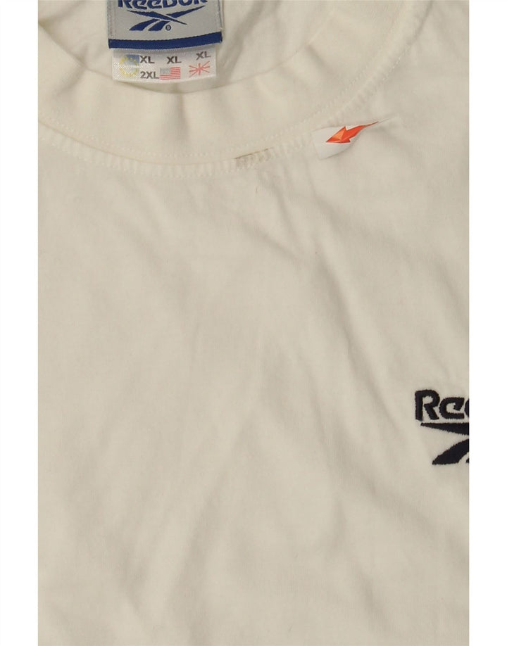 Tricou pentru bărbați Reebok Top XL Bumbac alb