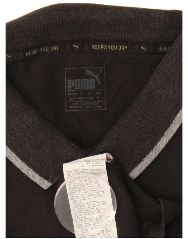 Tricou polo pentru bărbați Puma XL, bumbac negru