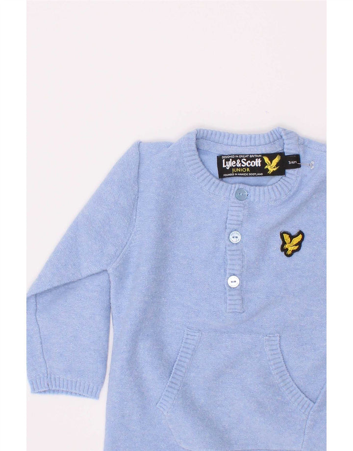 Combi cu mânecă lungă Lyle & Scott pentru bebeluși 3-6 luni albastru