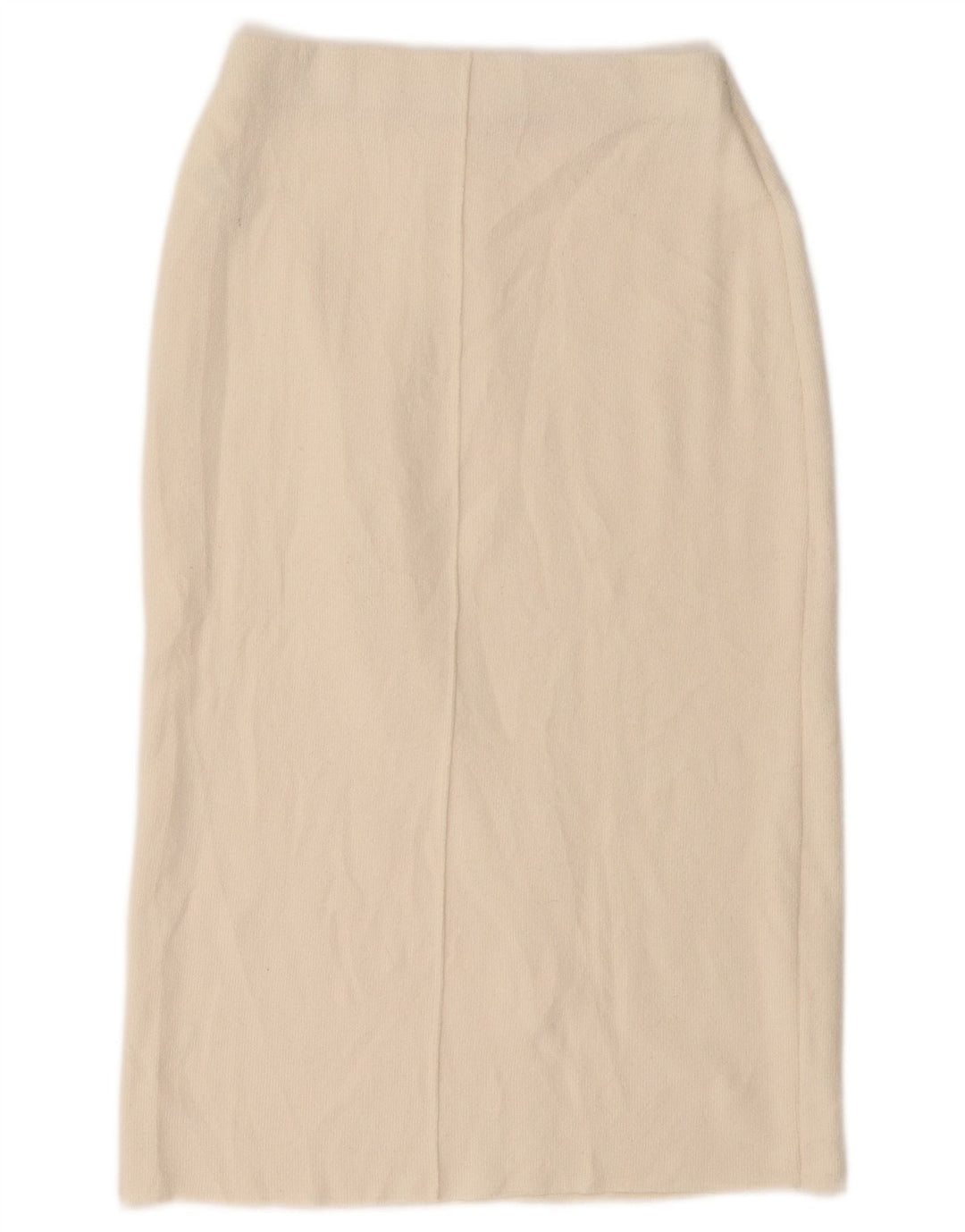 Fusta Dreaptă Midi ZARA Femei Mic W26 Poliester alb