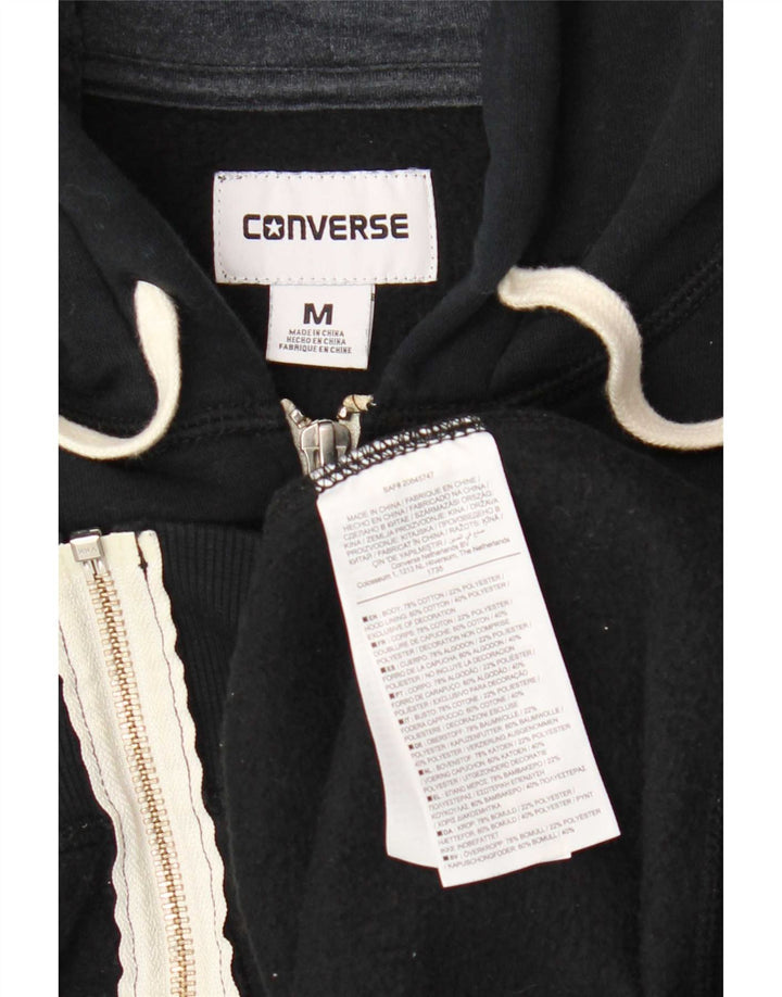 Pulover Converse pentru bărbați, cu fermoar, bumbac, albastru, mediu