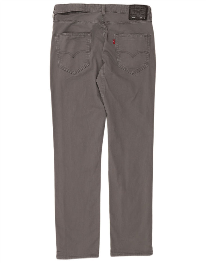 Pantaloni chino 511 slim pentru bărbați LEVI'S, L34 L32, bumbac gri