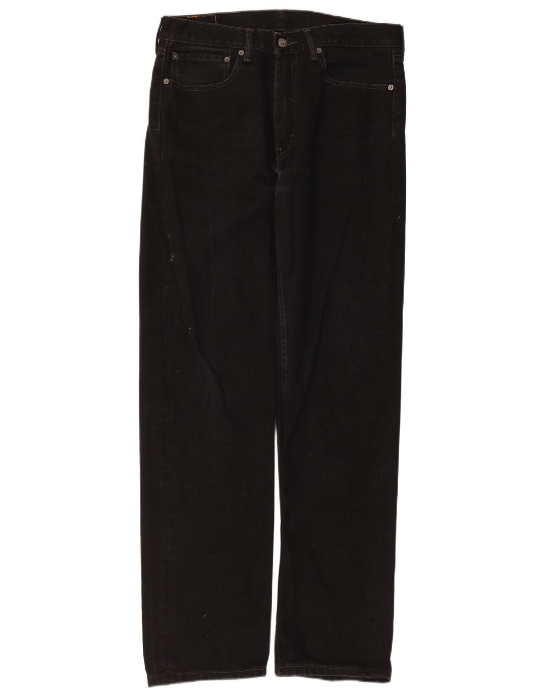 Blugi drepti pentru bărbați Levi's 505 W34 L34 bumbac negru