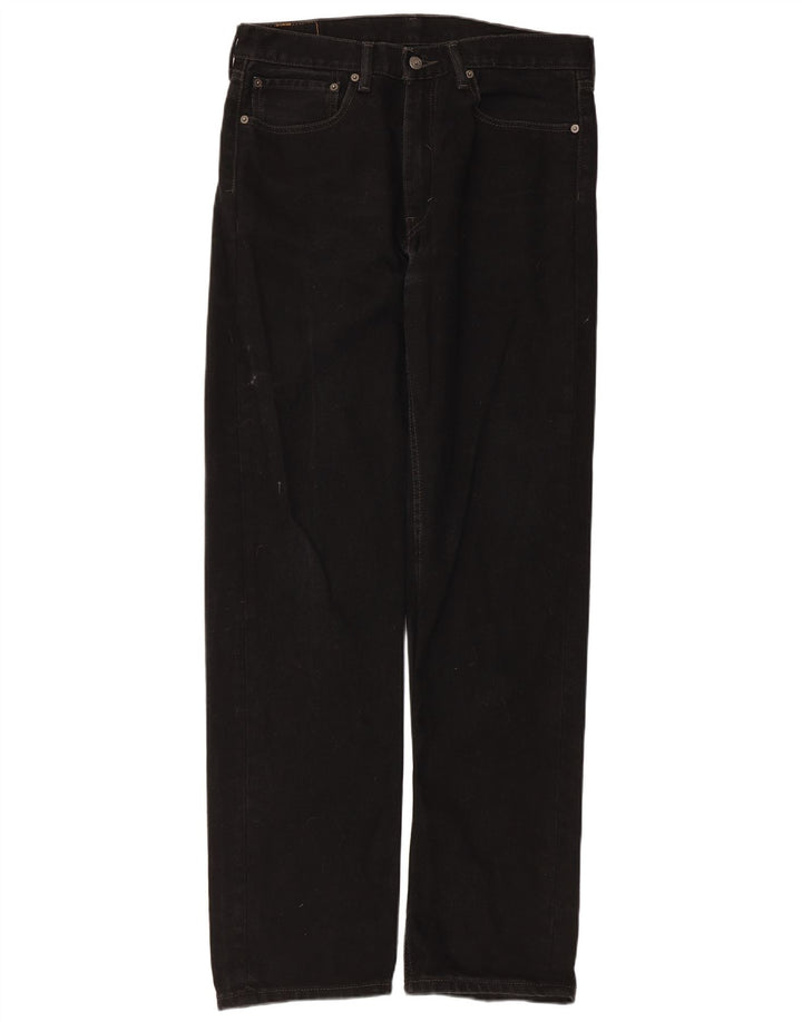 Blugi drepti pentru bărbați Levi's 505 W34 L34 bumbac negru