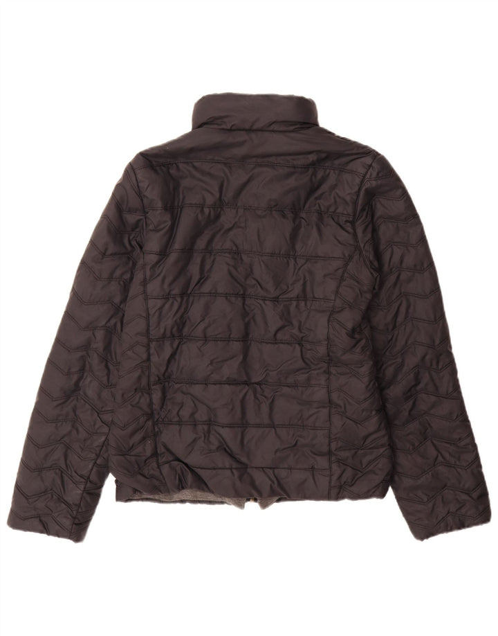 Jachetă căptușită pentru femei Zara UK 12 Medium Black Nylon