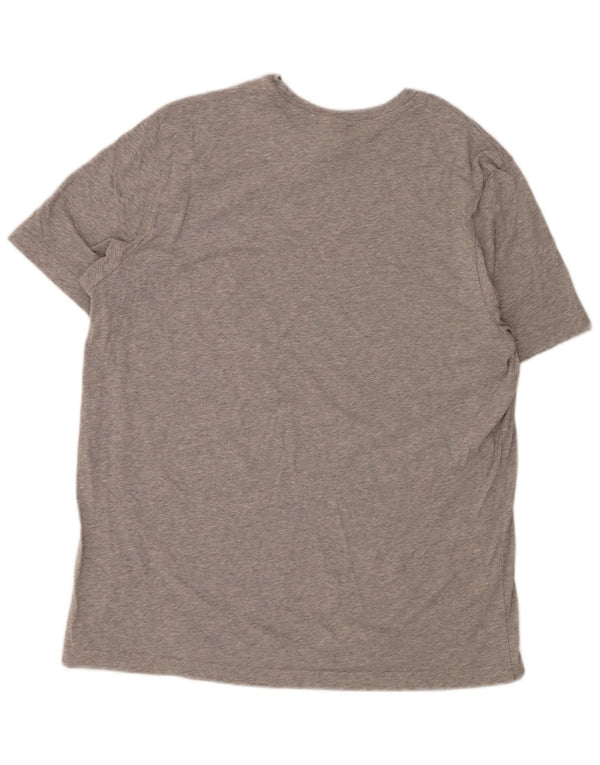 Tricou grafic pentru bărbați Reebok Top XL, bumbac cu pete gri