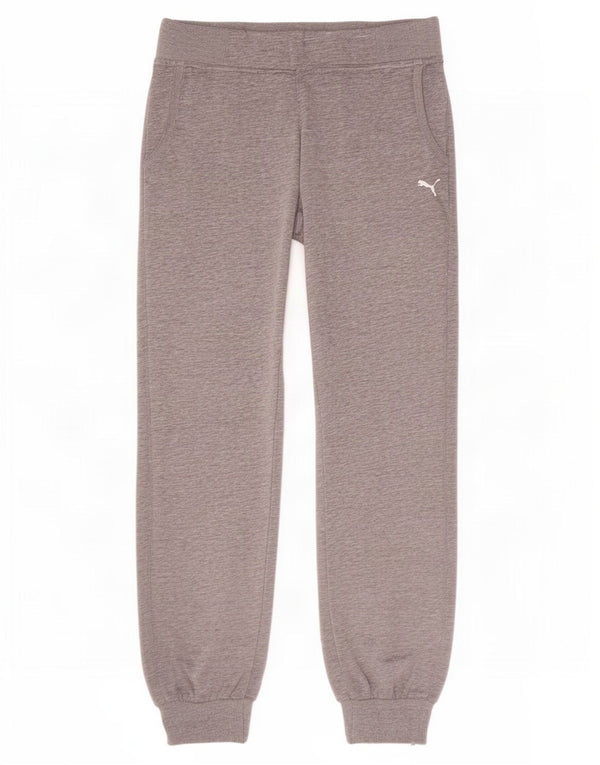 Pantaloni de trening Puma pentru femei Joggeri UK 12 Bumbac cu pete gri mediu