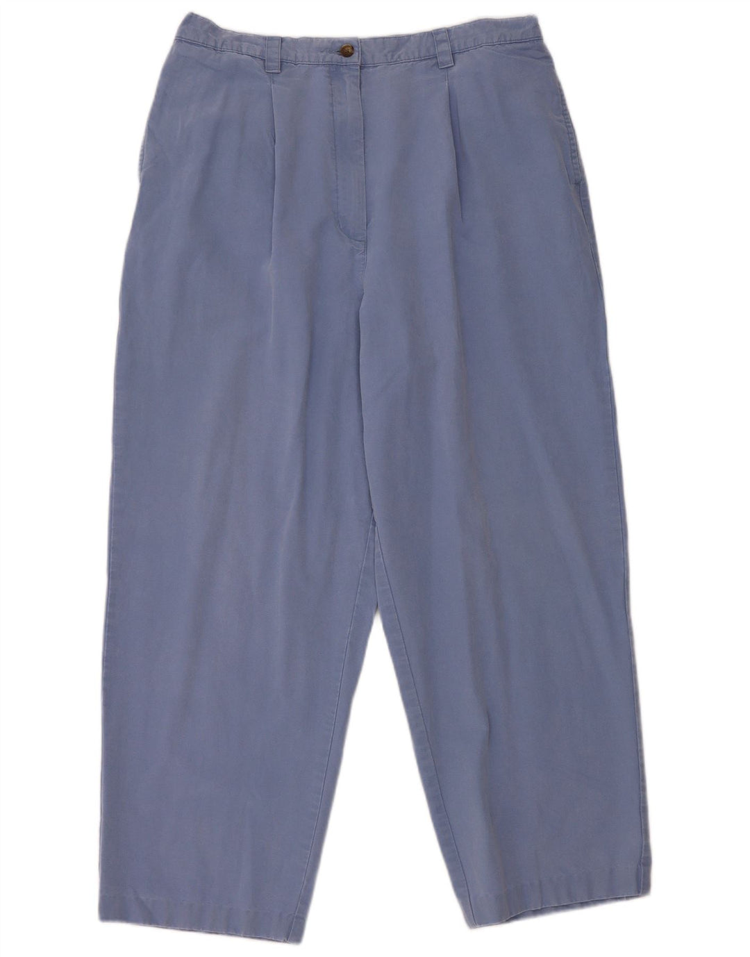 Pantaloni chino pentru femei cu talie înaltă L.L.Bean US 16 2XL W34 L27 Blue Tencel