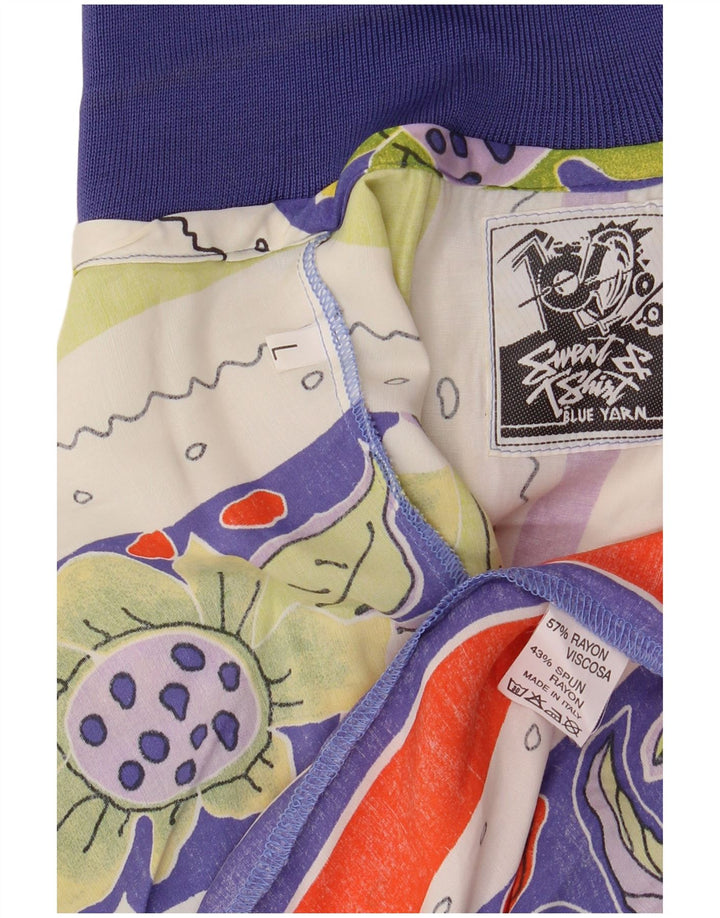 Cămașă vintage pentru bărbați cu model abstract, mare, retro, multicoloră