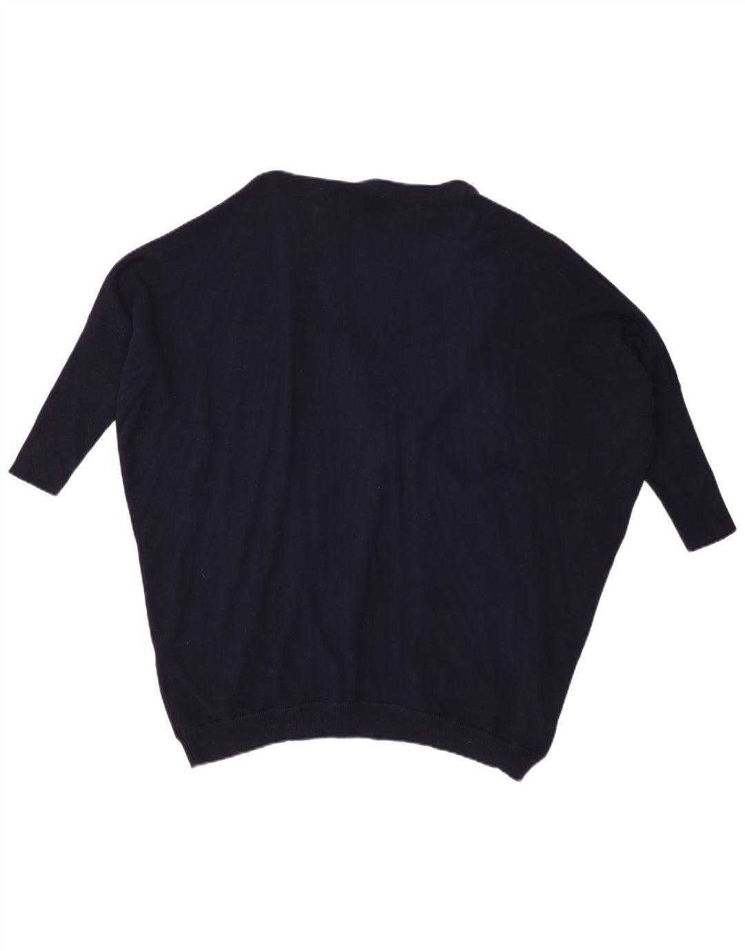 Pulover cardigan supradimensionat pentru femei Zara cu mâneci 3/4 Marea Britanie 14 Mediu Bleumarin