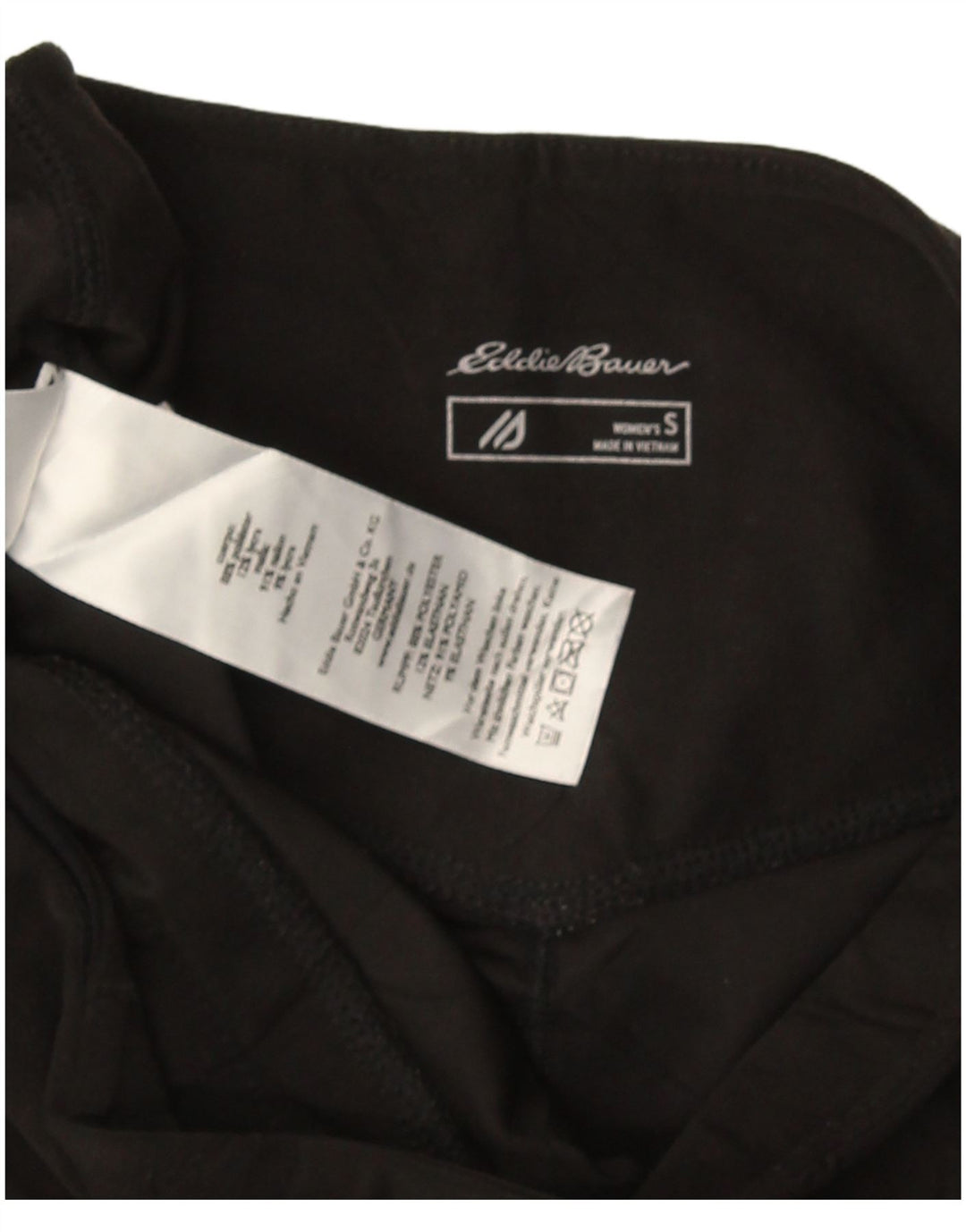 Leggings Capri pentru femei Eddie Bauer UK 10 Poliester negru mic