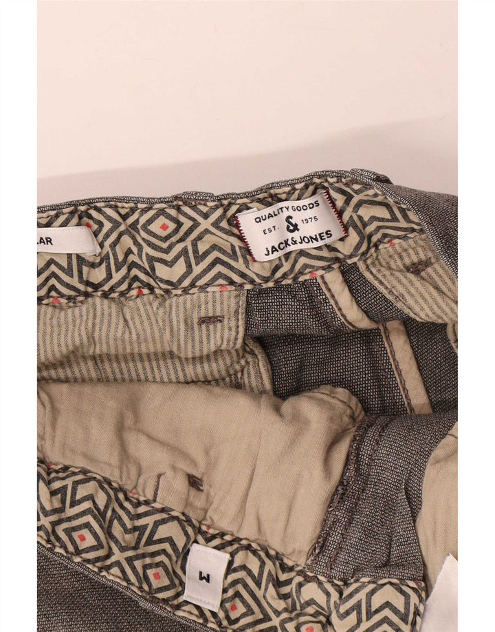 Pantaloni scurți chino obișnuiți pentru bărbați Jack & Jones, bumbac gri, mediu W32