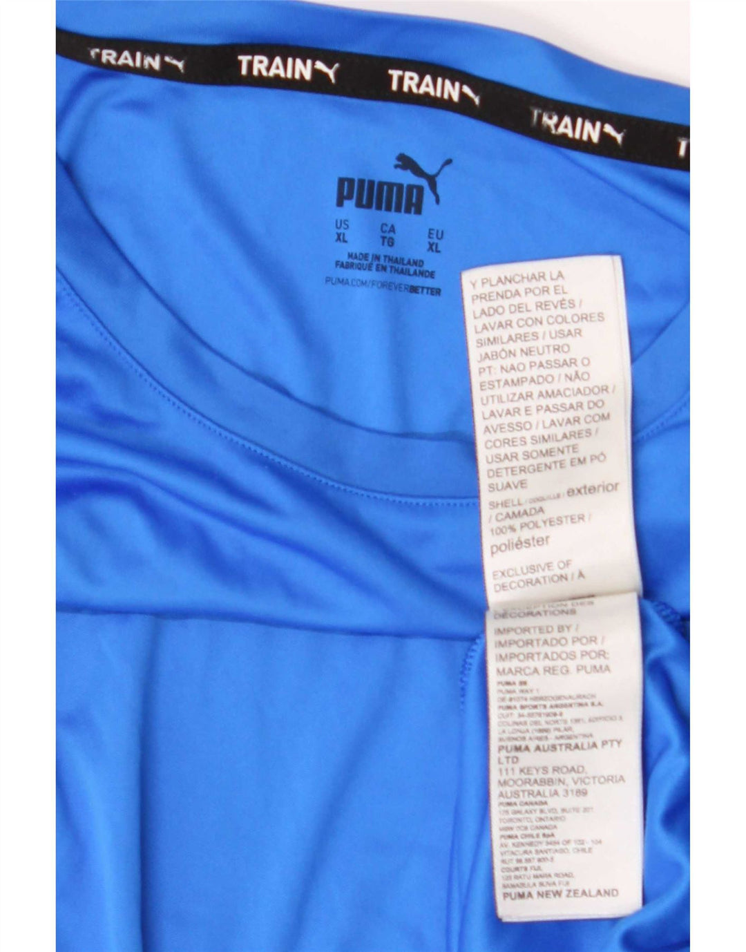 Tricou grafic Puma pentru bărbați Top XL, poliester albastru