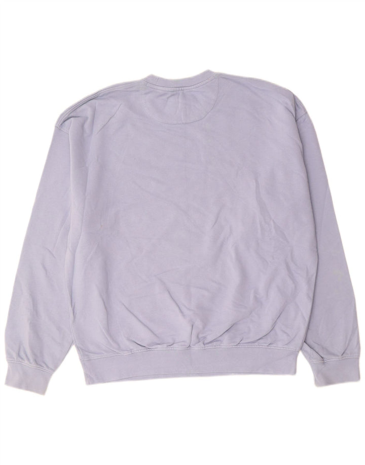 WRANGLER Hanorac cu grafică larg pentru bărbați, bumbac mic, albastru